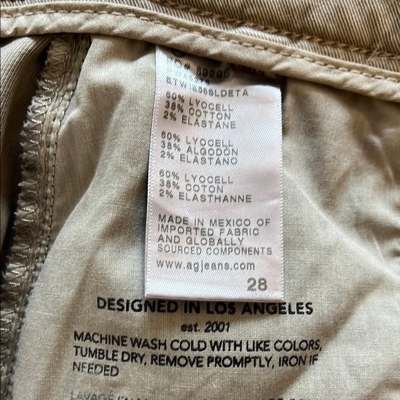 AG Caden Straight Trouser in SULFUR DESERT TAUPE - Picture 8 of 10